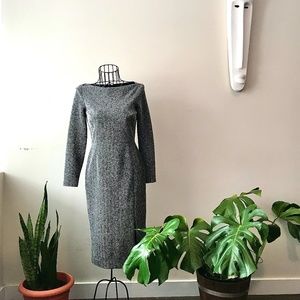 Banana Republic Herringbone Long Sleeve Dress Size